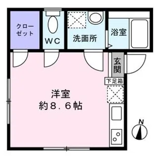 カーサ本木【3階】の間取り