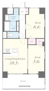 プローシュⅡ【2階】の間取り
