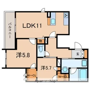 シャーメゾン南大塚【2階】の間取り