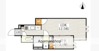 CB日暮里ボヌール【1階】の間取り