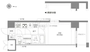AELL亀有【1階】の間取り