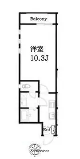 AIR TOWER OTSUKA【4階】の間取り