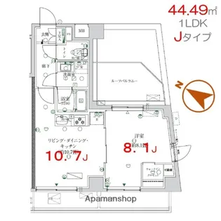 K−COURT押上【7階】の間取り