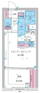 ジェノヴィア池袋【3階】の間取り