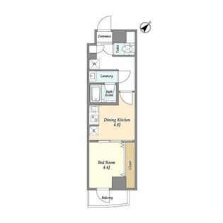 グランカーサ西葛西【4階】の間取り