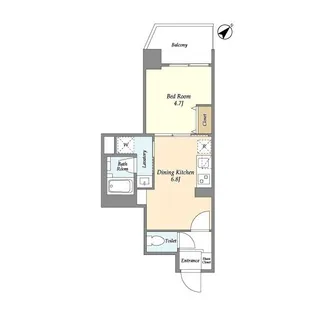 グランカーサ西葛西【7階】の間取り