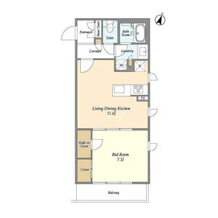 ZX MINAMIーOTSUKA Ⅱ【1階】の間取り