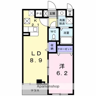 晴和ガーデン【1階】の間取り