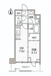 シーズンフラッツ両国サウス【2階】の間取り