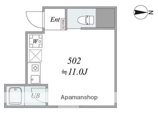 アイリス東大前【5階】の間取り