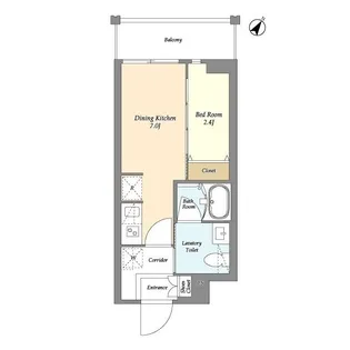 リテラス三ノ輪ウエスト【5階】の間取り