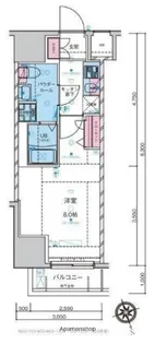 GENOVIA浅草駅前SKYGARDEN【8階】の間取り
