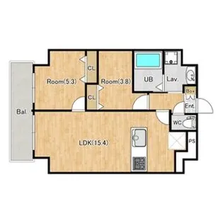 ジーグランデ三ノ輪【0401号室】の間取り