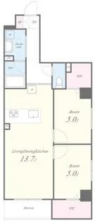 EAU・CLAIR 道灌山【3階】の間取り