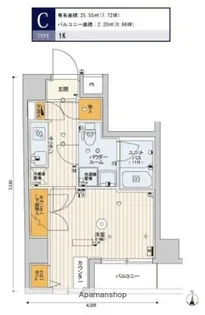 スカイコート文京江戸川橋【6階】の間取り