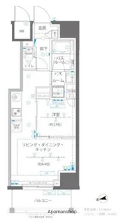 ZOOM浅草WEST【11階】の間取り