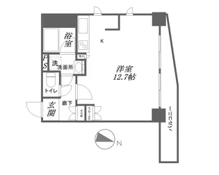 レジディア御茶ノ水【12階】の間取り