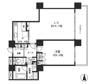 リバーポイントタワー【10階】の間取り