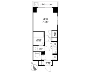 レジディア日本橋馬喰町Ⅱ【3階】の間取り