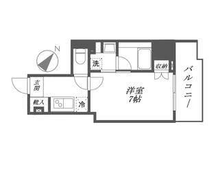 レジディア文京本郷Ⅲ【9階】の間取り