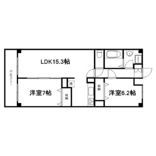 ビスィクレートM SPECIAL【7階】の間取り