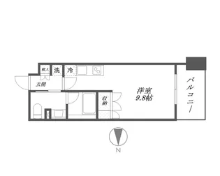 パークハビオ平河町【13階】の間取り