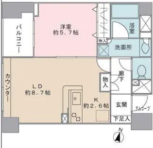 レジディア神田岩本町【12階】の間取り