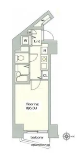 グランヴァン池袋西【4階】の間取り