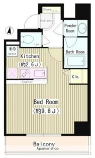 バンブー岩本町【403.号室】の間取り