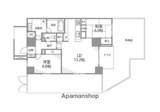 ガリシアグランデ江戸川橋【1階】の間取り
