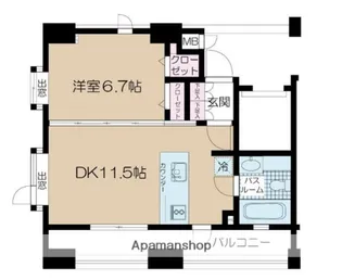 東京都文京区大塚3丁目【マンション】の間取り