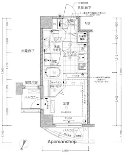 アーバンファースト神楽坂【601号室】の間取り