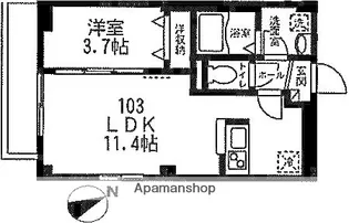 ドヌール長崎【1階】の間取り