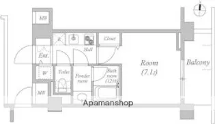エミリブ下落合【6階】の間取り
