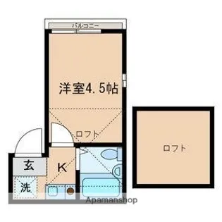 シャンテ西が丘C号棟【3階】の間取り
