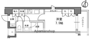 クオリア小石川【4階】の間取り