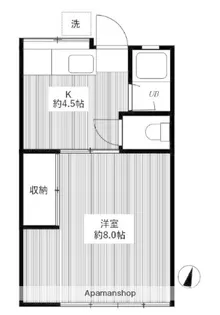 1Kの間取り画像