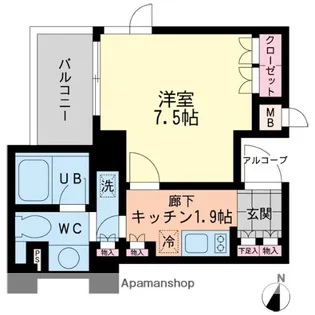 エスティメゾン哲学堂【1階】の間取り