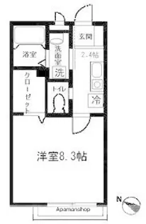 グリーンシーダ【1階】の間取り