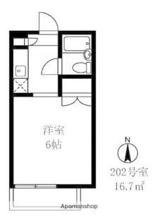 フォレストイン千駄木【2階】の間取り