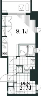 ラティエラ文京音羽【11階】の間取り