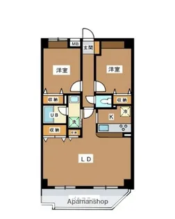 ボヌール高松【1階】の間取り