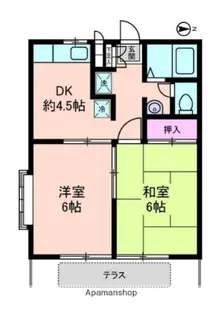 エステートロイヤル8号棟【1階】の間取り