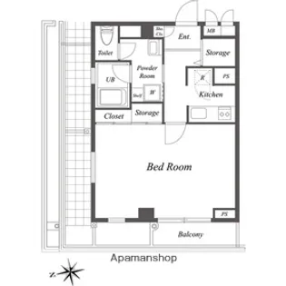 エクセラン池袋【4階】の間取り