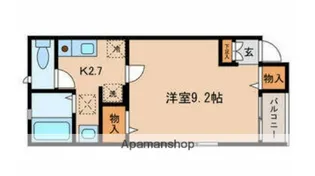 フラットH【1階】の間取り