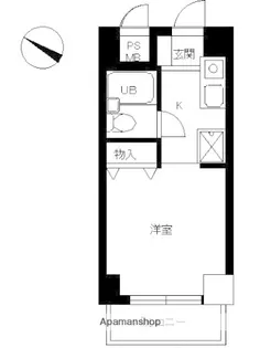 スカイコート新宿第10【2階】の間取り