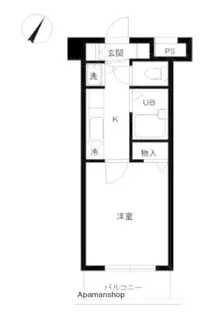 スカイコート神楽坂壱番館【10階】の間取り
