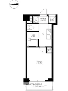 スカイコート新宿御苑前【3階】の間取り