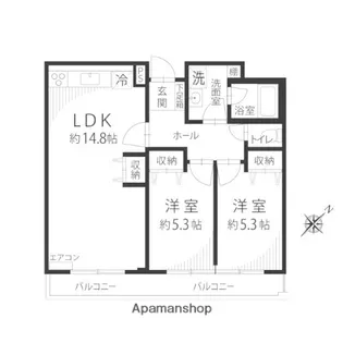 サンファミーユ【1階】の間取り