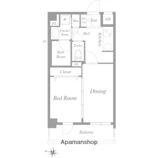 グリーンフィールド小竹向原【3階】の間取り